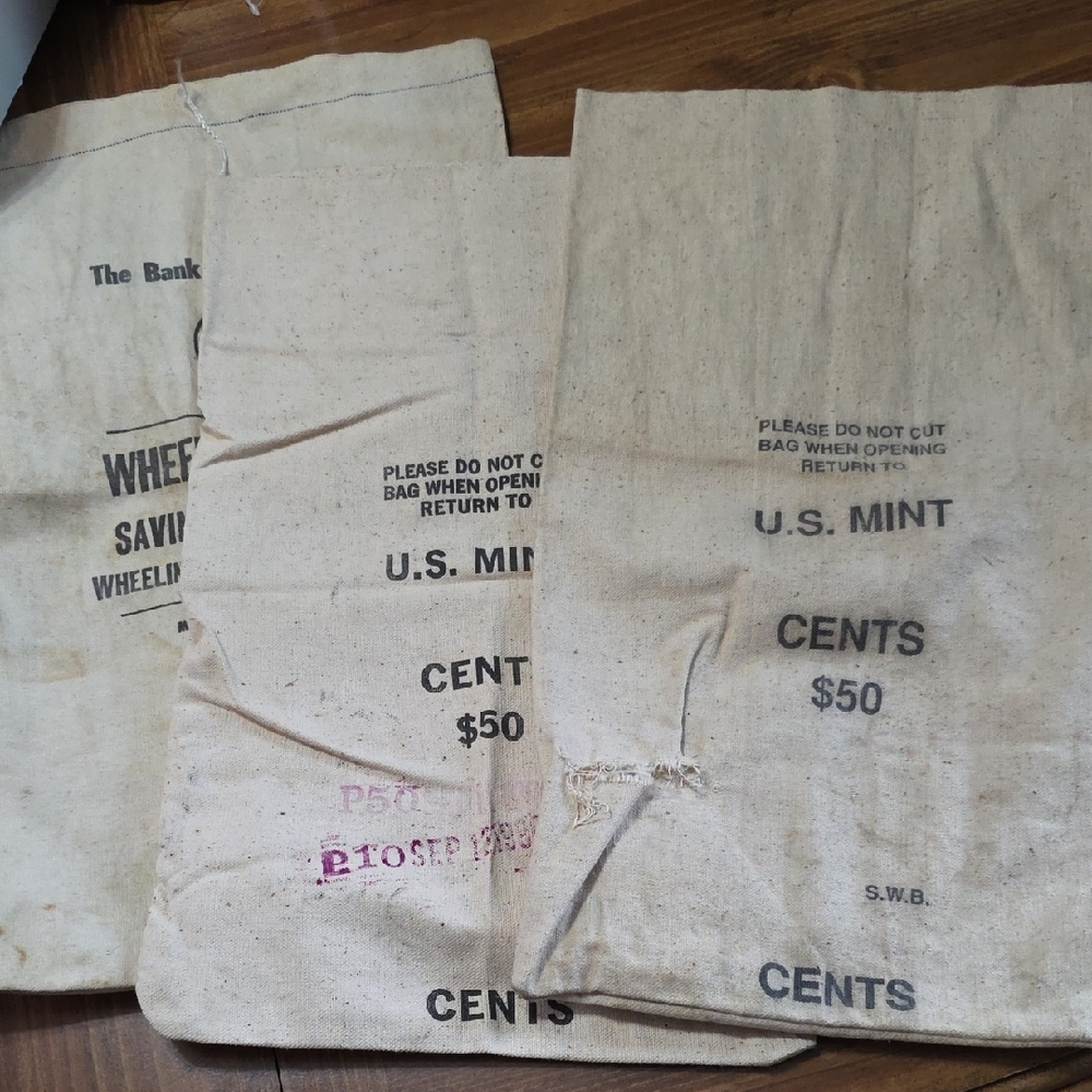 Vintage U.S. Mint Money Bags